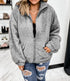 Autumn and Winter Wool Zip Cardigan Double-sided Fleece Jacket